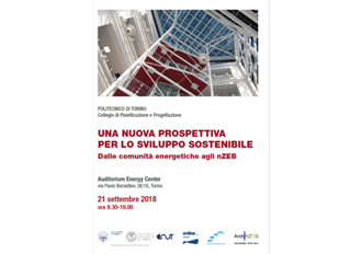 Seminario: UNA NUOVA PROSPETTIVA PER LO SVILUPPO SOSTENIBILE - Dalle comunità energetiche agli nZEB