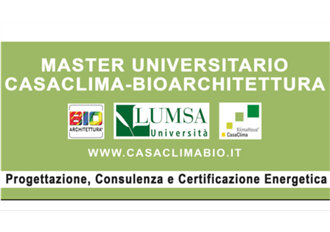 4 borse di studio per il nuovo Master CasaClima-Bioarchitettura 2018/2019