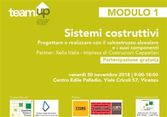 Seminario "Sistemi costruttivi", 30.11. a Vicenza