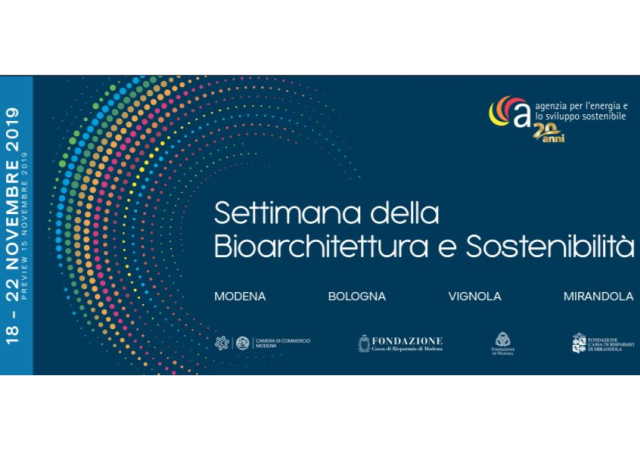 Settimana della Bioarchitettura e Sostenibilità dal 18 al 22 novembre