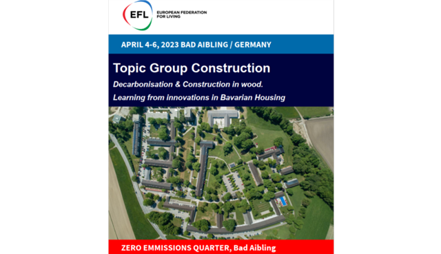 Decarbonisation & Construction in wood. Learning from innovations in Bavarian Housing: 4.4.-6.4.