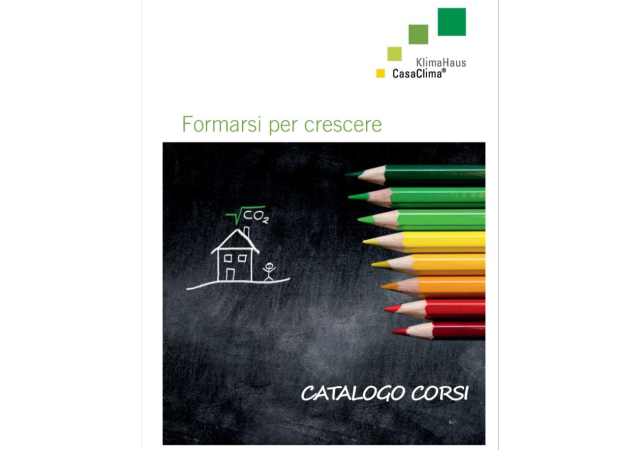 Nuovo catalogo formativo CasaClima