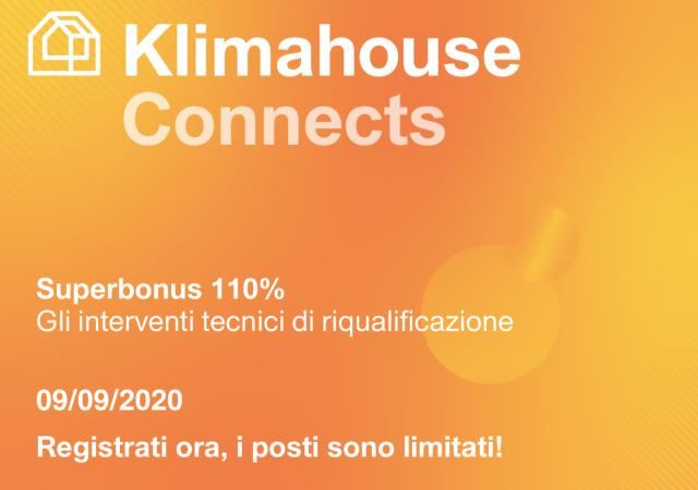 9.9.: Webinar “Klimahouse Connects” su Superbonus 110%