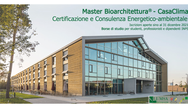 Master Bioarchitettura CasaClima 2022