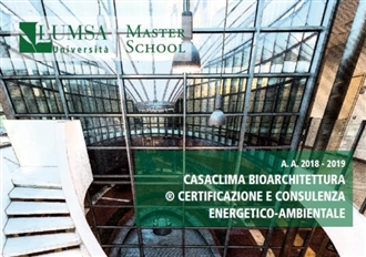 Master di 2° livello CasaClima Bioarchitettura