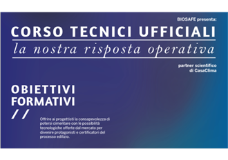 Corso Biosafe „tecnici ufficiali – la nostra risposta operativa” il 4 e 5.10 a Rivoli