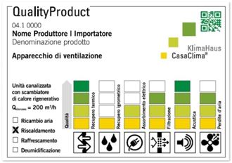 Nuovo Sigillo: Qualità CasaClima VMC